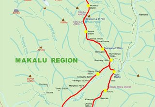 Trek zum Makalu Basislager, 20 Tage