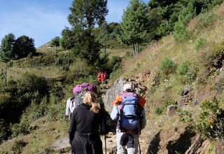 From Lukla to Maratika Cave via Pike Peak 4065m Basic Lodge Trek and voluntary work, 30 Days 29 Sep to 28th Oct 2015 