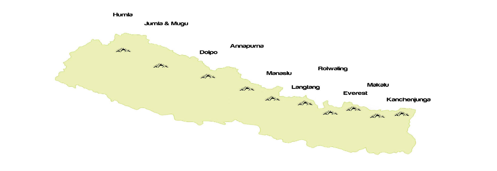 The Great Himalayan Trail Map The Great Himalaya Trail (Ght) Trekking