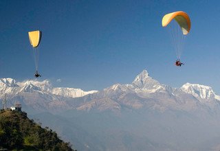 Voir le coucher et lever du soleil (tour de 7 jours) avec une heure de parapente