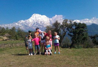 Dhampus-Australian Camp Easy Trek pour les familles, 7 Jours