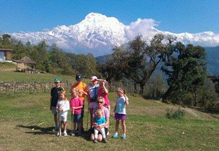 Dhampus-Australian Camp Easy Trek pour les familles, 7 Jours