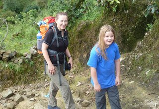 Yolmoland Family Lodge Trek and Chitwan Tour, 14 Day 9 August to 22 August 2014