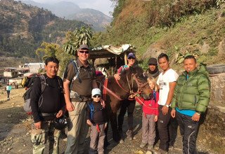    Poon Hill-Ghorepani-Ghandruk Circuit Family Lodge Trek, 9 Days, From 21-December to 29-December -2016