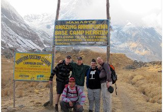 ABC Lodge Trek 12 Days, 01 Nov to 12 Nov 2012