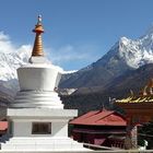 Ancient monasteries in Buddhist Sacred Site Trail of Everest Region of Nepal