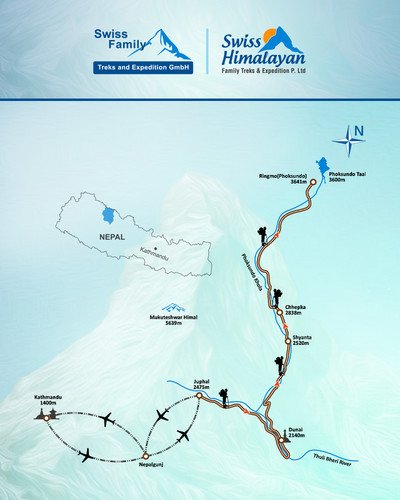 shey phoksundo trek map