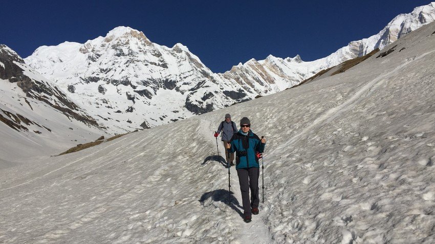 Way back from Annapurna Base Camp