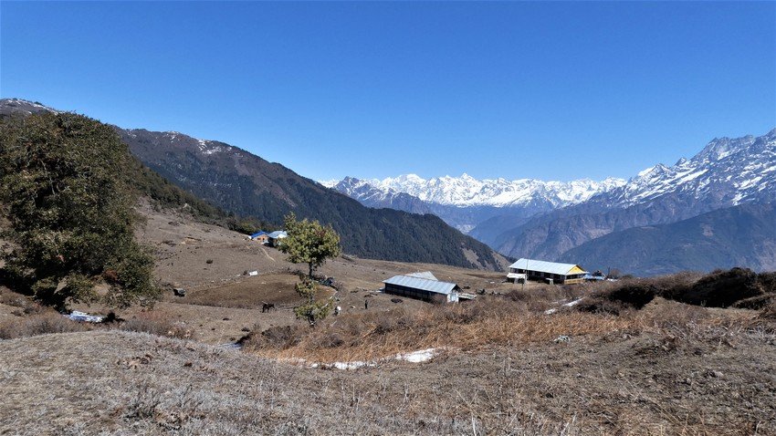 View of Himalayan range