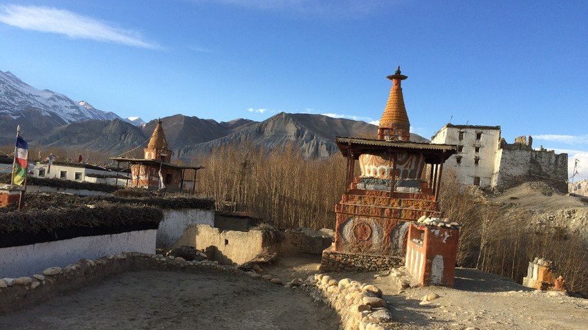 Tsarang Village and ancient Palace