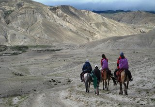 Randonnée à cheval vers l'Upper Mustang, 15 Jours