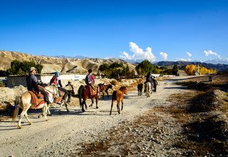 Randonnée à cheval vers l'Upper Mustang, 15 Jours