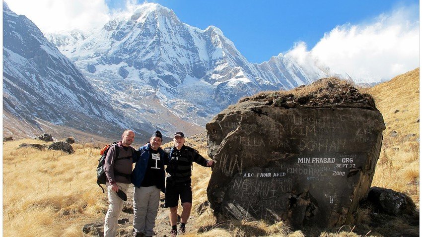 Annapurna Base Camp with Annapurna Peak