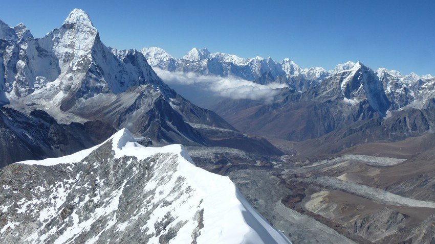 Mountain view from Island Peak Summit