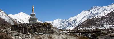 Royalty-Free Peaks in Nepal