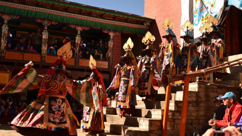 Festival at Tengboche Monastery 