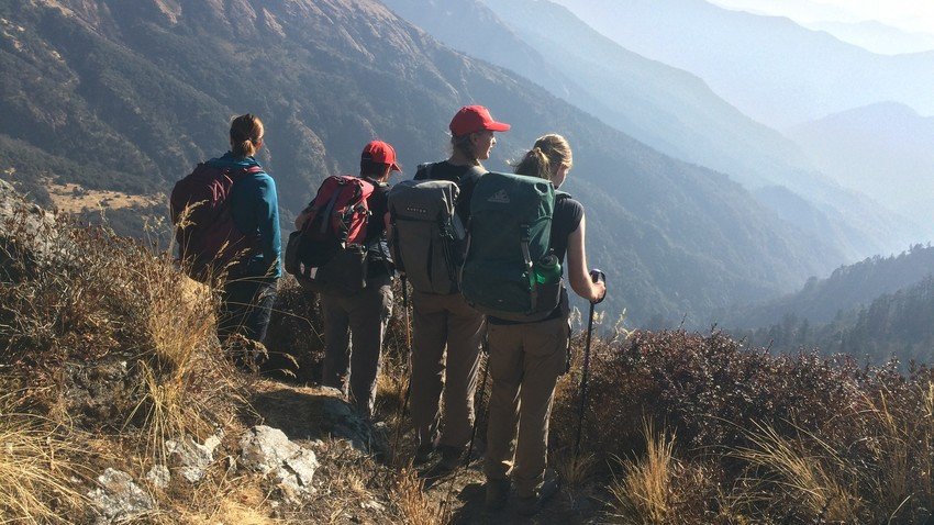 Australian Trekkers during the Khopra Ridge Trek